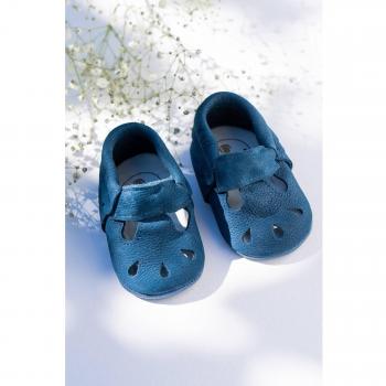 Odie Mocassins Suédés en Cuir Bleu Marine