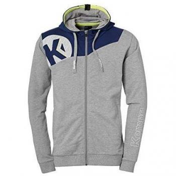 Kempa Kids Cap-Style Core 2.0 Jacke mit T-Shirt – Dunkelgrau/Blau Mix