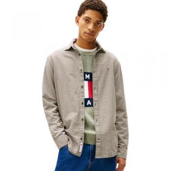 Herren‑Langarmhemd Tommy Jeans – Karo‑Check Muster, 3XL, Regular Fit