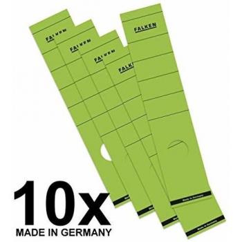Falken Ordnerschild 60x290mm grün 10er Pack