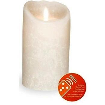Vela Sompex Flame LED en Cera Verdadera con Mando y Temporizador