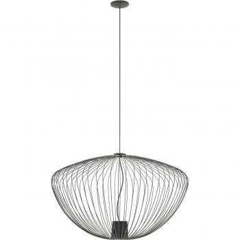 Lampada sospesa Pumpkin L, grigio scuro, Ø 70 cm, metallo, GU10