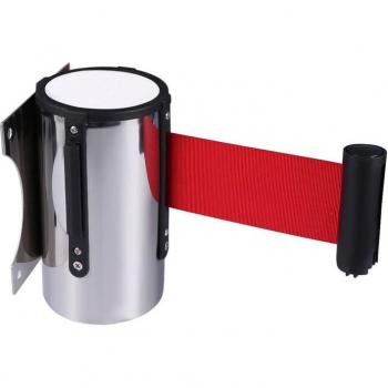 Stainless Telescopic Barrier Tape with Wall Mount
