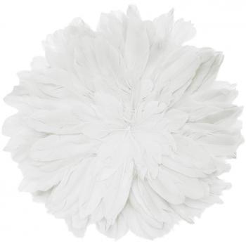 Plume Artisanale avec Conques Blanches