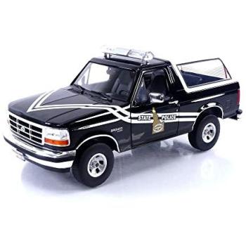 1996 Ford Bronco Black & White ID State Police Artisan 1/18 Diecast Replica
