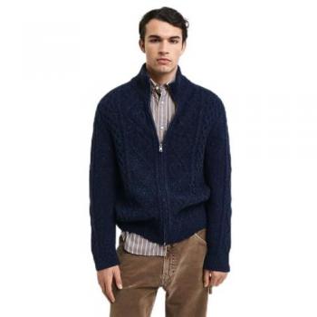 Gant Strickjacke 8040201 Dunkelblau Regular Fit M Herren