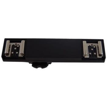 Griffe Flash Double Adapter Nikon D500 / D5000 – Sabot TTL (Plastique & Métal)