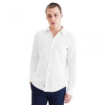 Chemise Dockers Slim Fit en Lin et Coton avec Poche