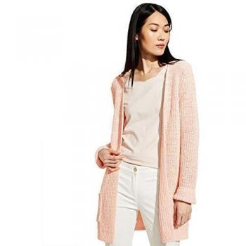 Strickjacke Damen in Powder Rose aus Bändchengarn Größe 42