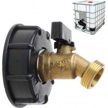 Männlicher IBC‑Tote Wasserhahn‑Adapter ¾ – Universal-Schnellschlauch