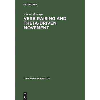 Verb Raising and Theta-Driven Movement: A Comparative Minimalist Approach with Particular Reference to Japanese