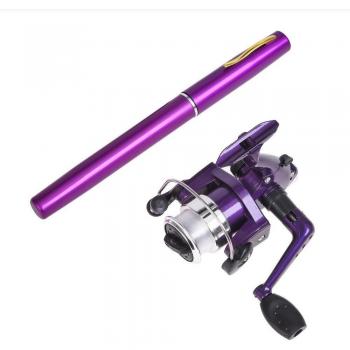 2PCS Portable Fishing Rod with Spinning Reel for Sea Fishing