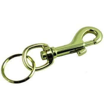 Steel Hipster Key Chain Set – 200 Pieces, 3 (75mm) Brass Finish