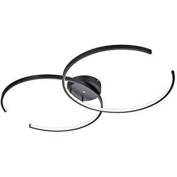 Trio RGB+W-LED-Deckenleuchte schwarz WiZ 3000-5000K 34W