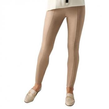 Pantalones de ante beige Ysabel Mora