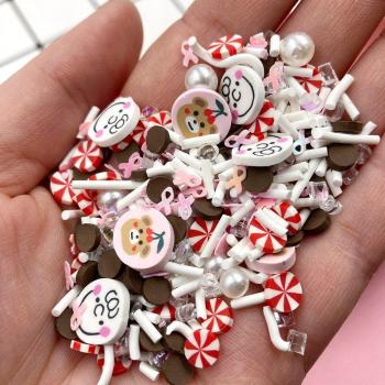 Cute Cartoon Fruit Slices Polymer Clay Nail Art Decoration 50g