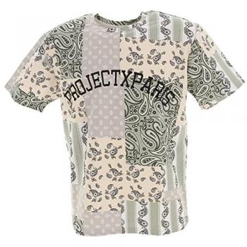 T-shirt vert d'eau avec motif bandana S