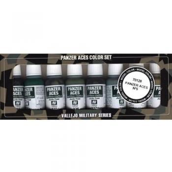 Vallejo val899 Peinture Model Color Panzer Aces N ° 5 Peinture Acrylique Couleurs assorties (Ensemble de 4)