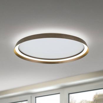 ORION Manta LED Ceiling Fixture, Ø 60 cm, Aluminium/Bronze, Up/Down