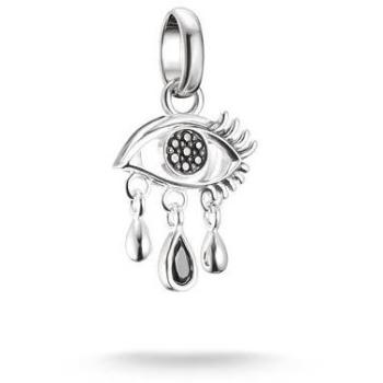 Thomas Sabo Silver Black Tears Charm Pendant