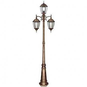 Farola Exterior Tomillo 3xe27 Bronce Oro 233x55