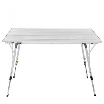 Table de camping légère en aluminium avec sac de transport pour 4-6 personnes