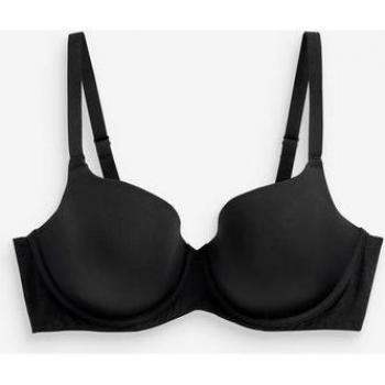 Floral Back Smoothness Black DD+ Comfort Bra