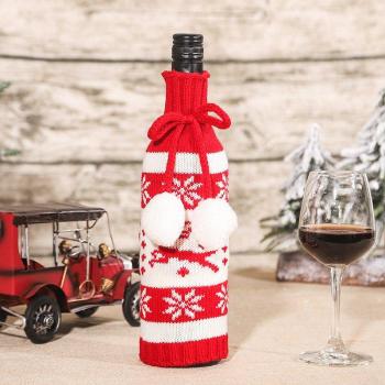 Holiday Table Decoration Wine Bag