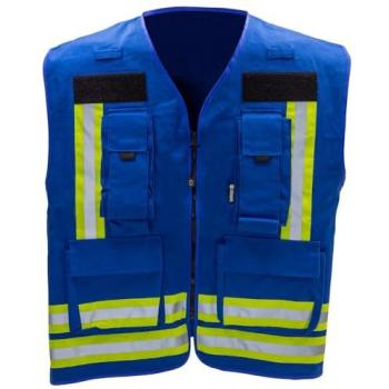 Blaues Dönges Warnkombination: Weste & Shirt – One Size