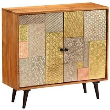 VidaXL Sideboard 31.4x11.8x29.5 Solid Acacia Wood