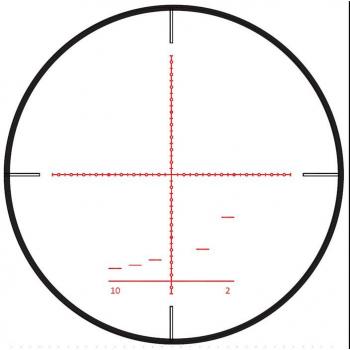 Nikko 6-24x50mm Stirling Diamond Rifle Scope – 34mm Tube, First FP, Skeleton HMD (Matte Black)