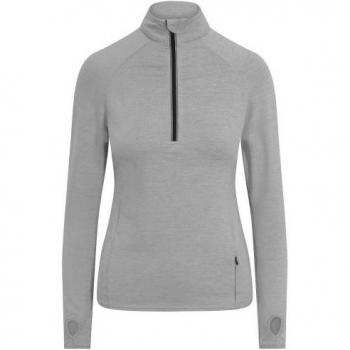 AWDis Cool Women's Half Zip Long-Sleeved Base Layer Top Cool-Flex French Blue