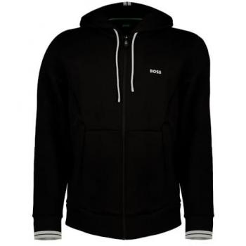 BOSS Green Herren‑Sweatjacke schwarz, 3XL – einfarbig