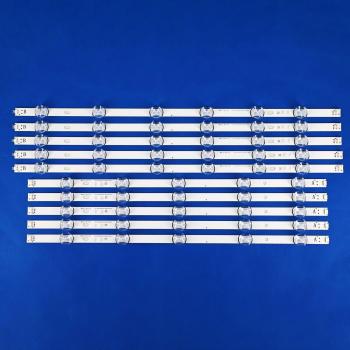 Replacement LED Strip Kit 10pcs for LG 55LF652V, 55LB630V, 55LB650V, LC550DUH FG, 55LF5610, 55LF580V, 55LF5800