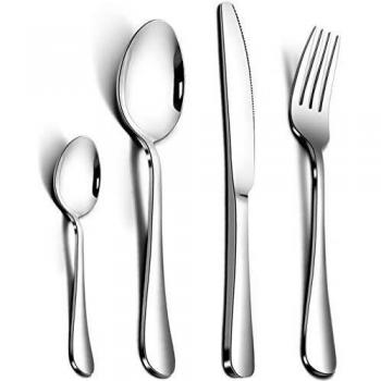 AquaSteel 24-Piece Cutlery Ensemble for Home Use
