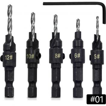 Countersink Drill Bit Set for Woodworking 4/5pcs