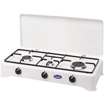 Fornello a Gas Metano 3 Fuochi Mod. 5324 in Acciaio