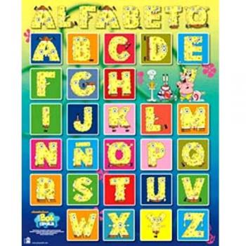 Alfabeto con Bob Esponja – Mini póster del Grupo Erik Editores