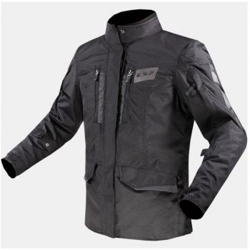 Giacca Moto Donna in Tessuto LS2 Metropolis Evo Nero, impermeabile, sfoderabile, taglia 2XL