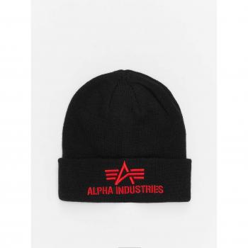Bonnet Alpha Industries 3D Unisexe Noir/Rouge