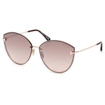 Tom Ford Evangeline 63mm Shiny Rose Gold Sunglasses for Her