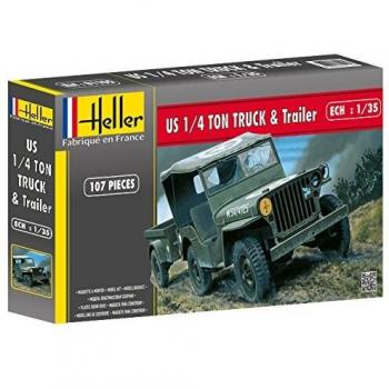 Kit Miniature Jeep Willis+Trailer 1:35 – Collezione Premium