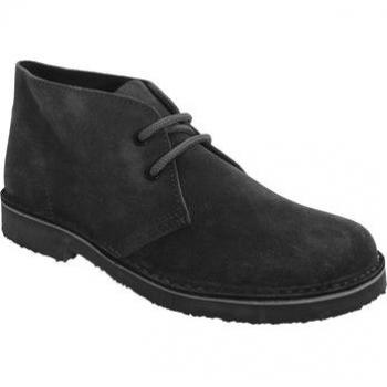 Bottes de désert Roamers pour hommes en daim véritable, bout rond, non doublées – Taille 6 UK – Noir