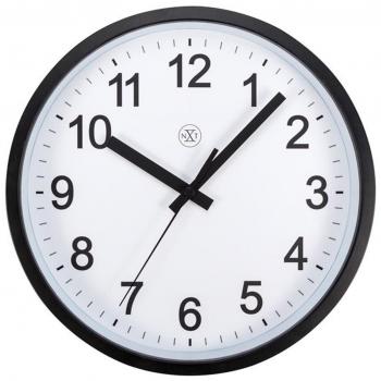 Reloj Pared Nextime 25,5 cm en Plástico Negro