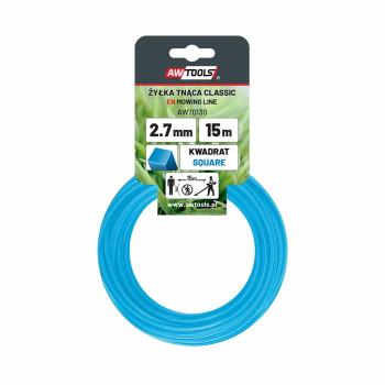 Awtools Filamento da Taglio Classico 2,70 mm x 15 m Quadrato
