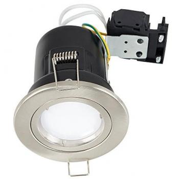 Brushed Chrome Fire Rated Ceiling Light