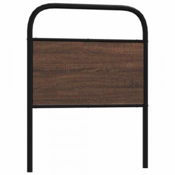 Acier & Bois d'Ingénierie : Tête de Lit Chêne Marron 75 cm (vidaXL)