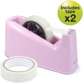Rapesco 1487 500 Heavy Duty Tape Dispenser with 2 Tape Rolls