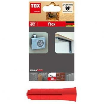 Tacos Ytox M12x60 mm pour béton cellulaire, 2 pcs