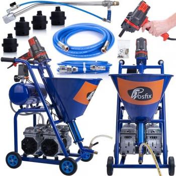 Rosfix Machine à Projeter Enduit Blue Dragon BD57 – 5700W, 25L/min, 20MPa